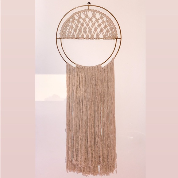 Urban Outfitters Other - Gold + Natural Macramé Hanging Wall Art Decoration Urban Outfitters Other - Gold + Natural Macramé Hanging Wall Art Decoration